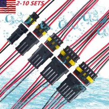 2/3/4/6-Pin Way Car Waterproof Male Female Electrical 18AWG Wire Connector Plug