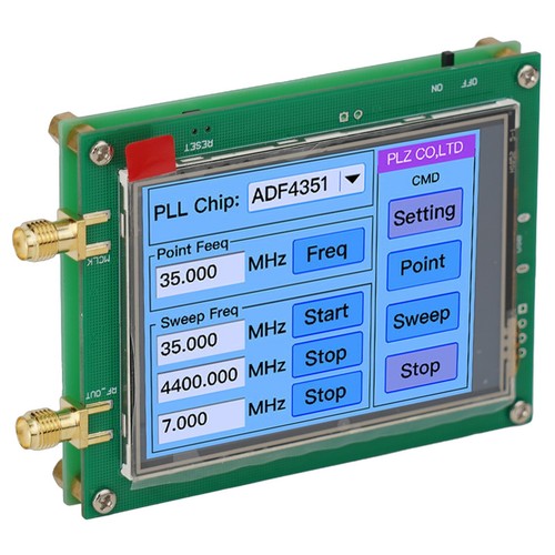 Touch Screen ADF4351 35M-4.4G RF Signal Generator PLL Sweep Frequency Generator - Picture 11 of 24