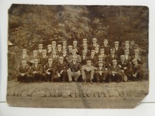 EARLY ANTIQUE PHOTO GROUP OF MEN WITH STARTERS PISTOL STOP WATCH RUNNERS SPORTS