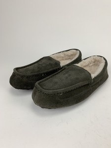 mens grey moccasin slippers
