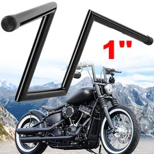 10.5" Rise 1" Z-Bar Ape Hanger Motorcycle Handlebar For Honda Shadow VLX VT 600