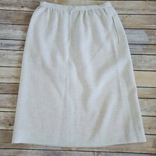 Evan Picone Petites Vintage Beige Tan Skirt