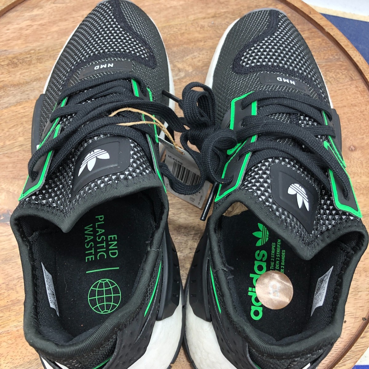 adidas Originals NMD G1 Men\'s Running Shoes Black Green IE4559 NEW Adidas Originals NMD G1 Black White Green Mens Running Shoes  main image 2