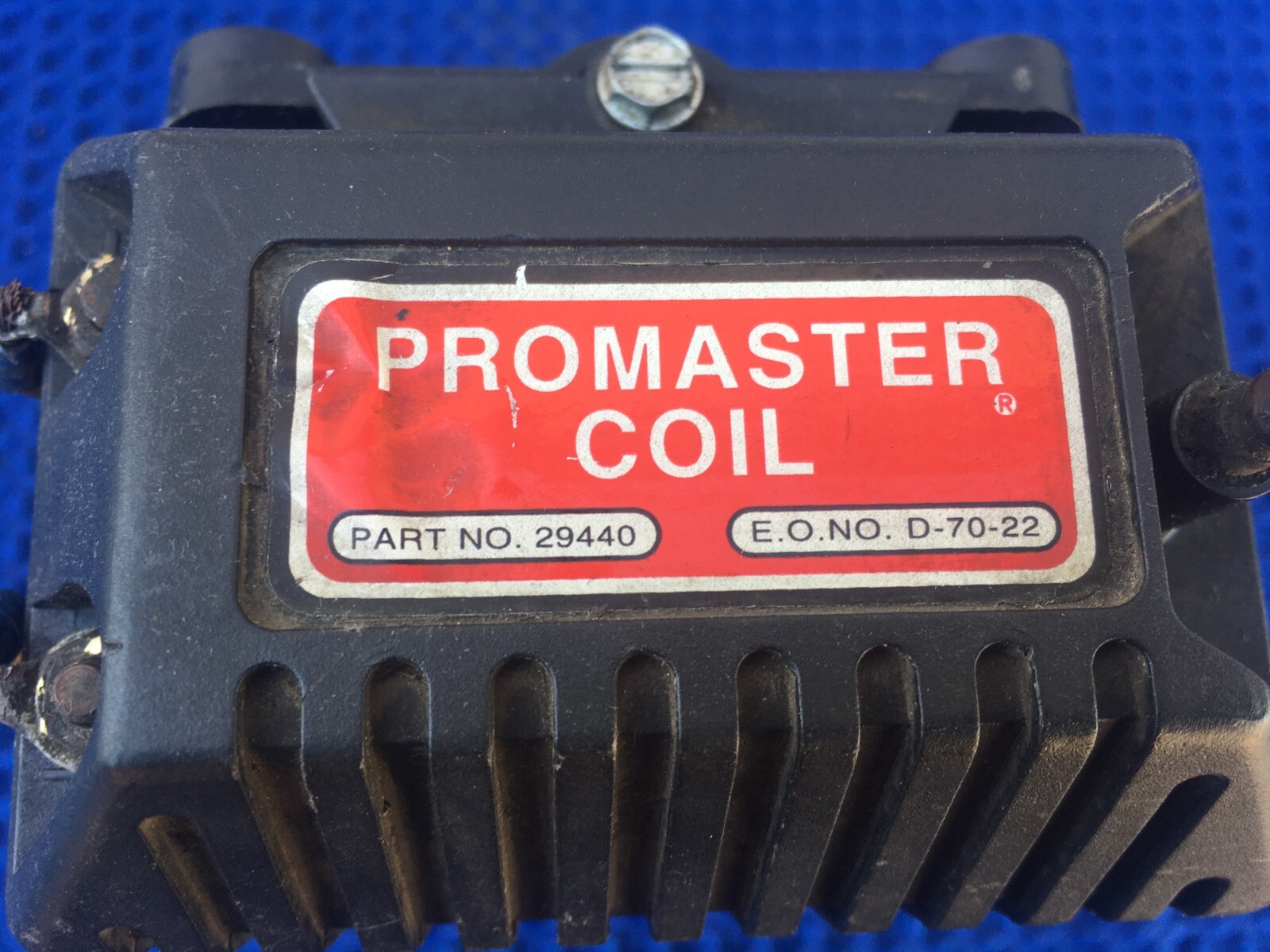 Vintage Mallory Promaster Ignition Coil 29440 With Mount Rat Rod