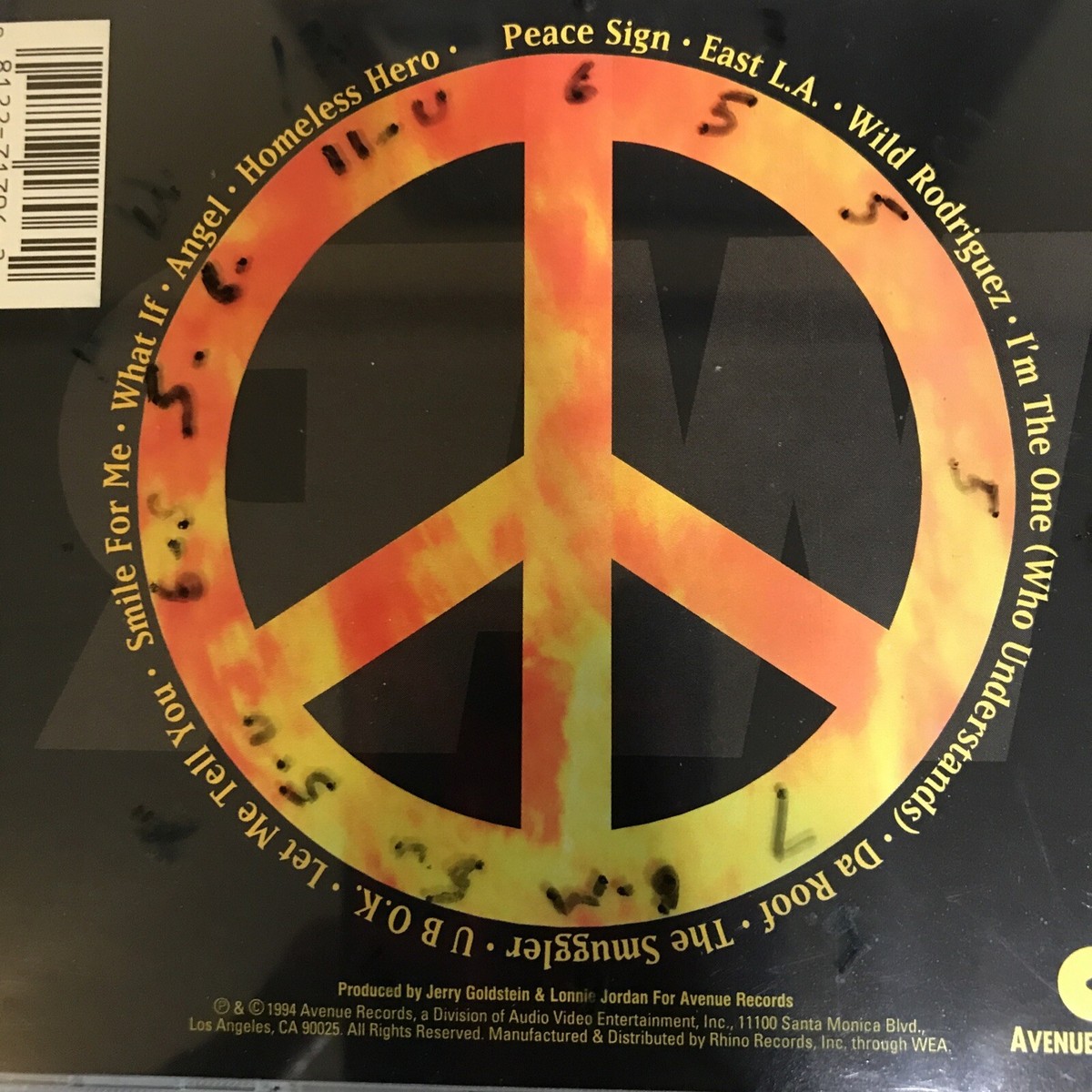 War - Peace Sign - Used CD - AVENUE REC. - EXC - ZZZ 81227170622| eBay
