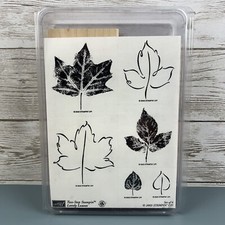 Stampin Up' Lovely Leaves 2003 Retired Set Of 6 Unmounted Brand New
