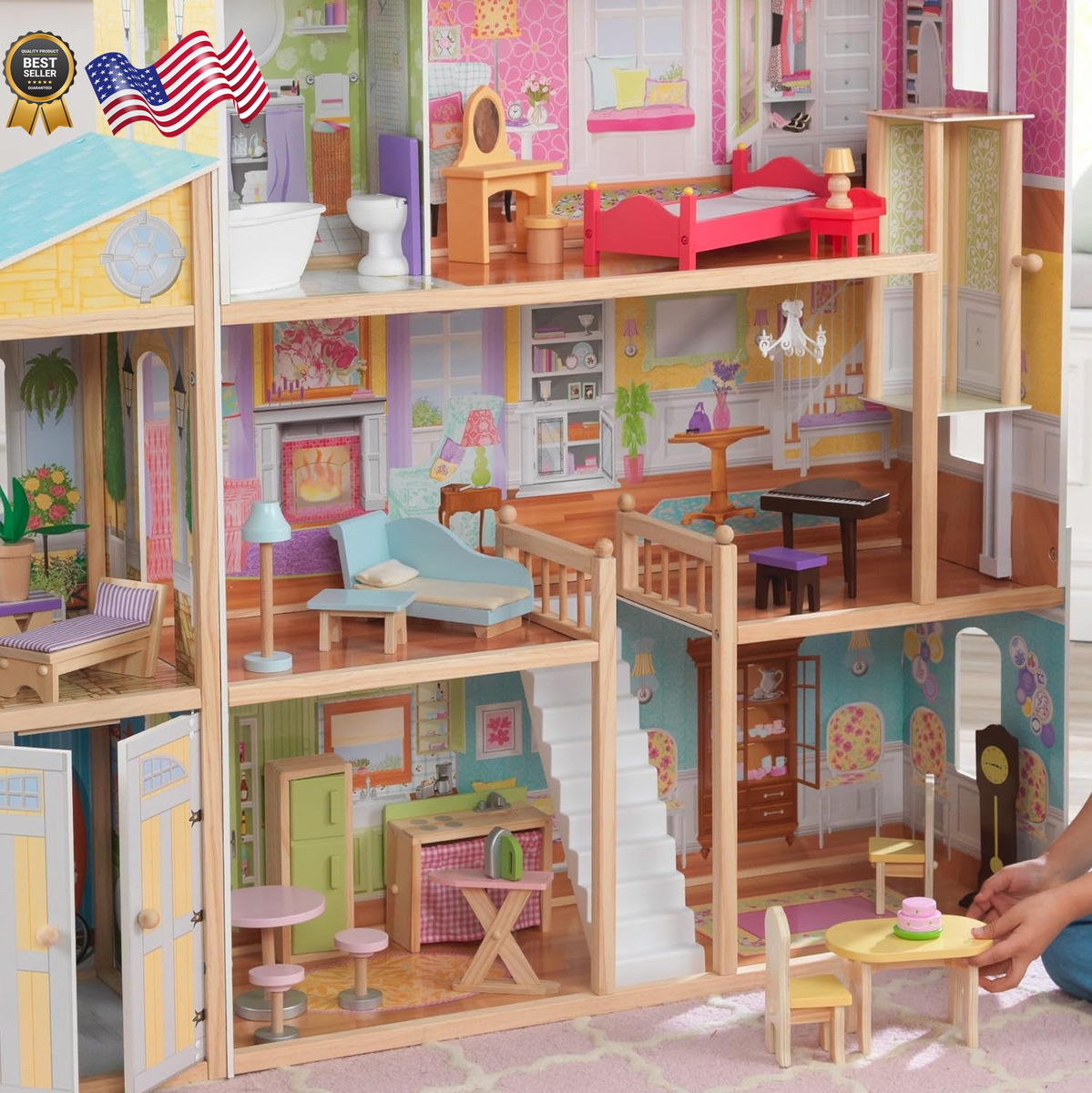 Dollhouse Jumbo Furniture American Girl Toy Tall Doll Play House