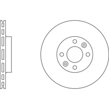 Apec Blue Brake Disc - Front SDK6062 - Fits selected Nissan and Renault vehicles