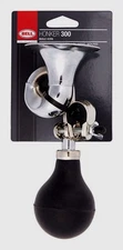 Bell Sports HONKER 300 Steel BUGLE BIKE HORN Silver Black Trumpet Retro 7015986