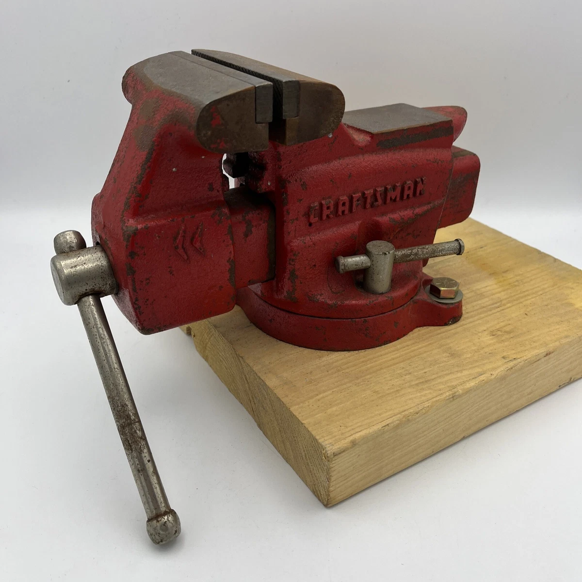 VINTAGE CRAFTSMAN SWIVEL BASE BENCH VISE No. 391 5180 JAWS 3 1 2