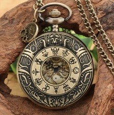 12 Constellation Quartz Watch Pocket Necklace Watch
