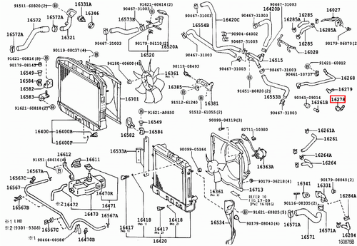 Genuine LandCruiser 80 79 78 75 70 100 76 Series 1HZ 1PZ 1HD Water By-pass Pipe - Picture 10 of 20