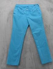 Jag Jeans Jeans Women's 6 Aqua Blue Low Rise Slim Ankle Cotton Blend Stretch