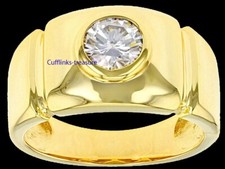 Natural White topaz Gemstone with 925 Sterling Silver Gold Plated Ring C889