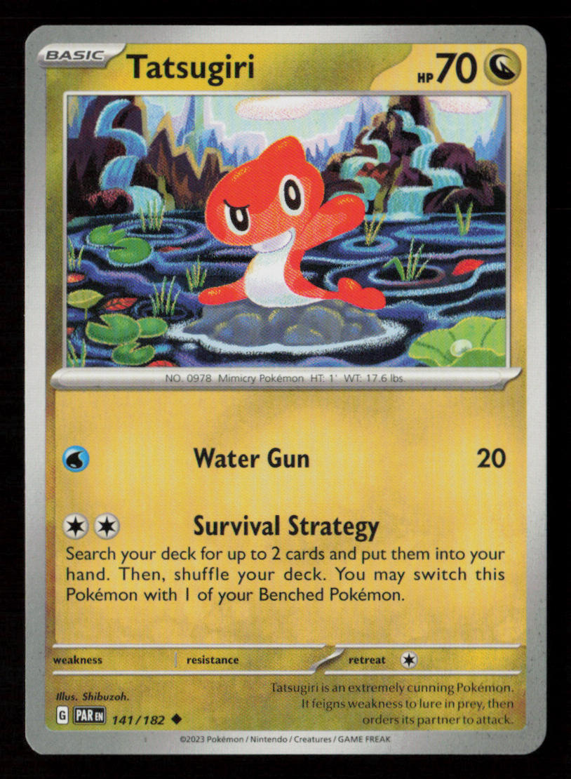 Tatsugiri SV04: Paradox Rift #141/182 Uncommon Pokemon Card | eBay