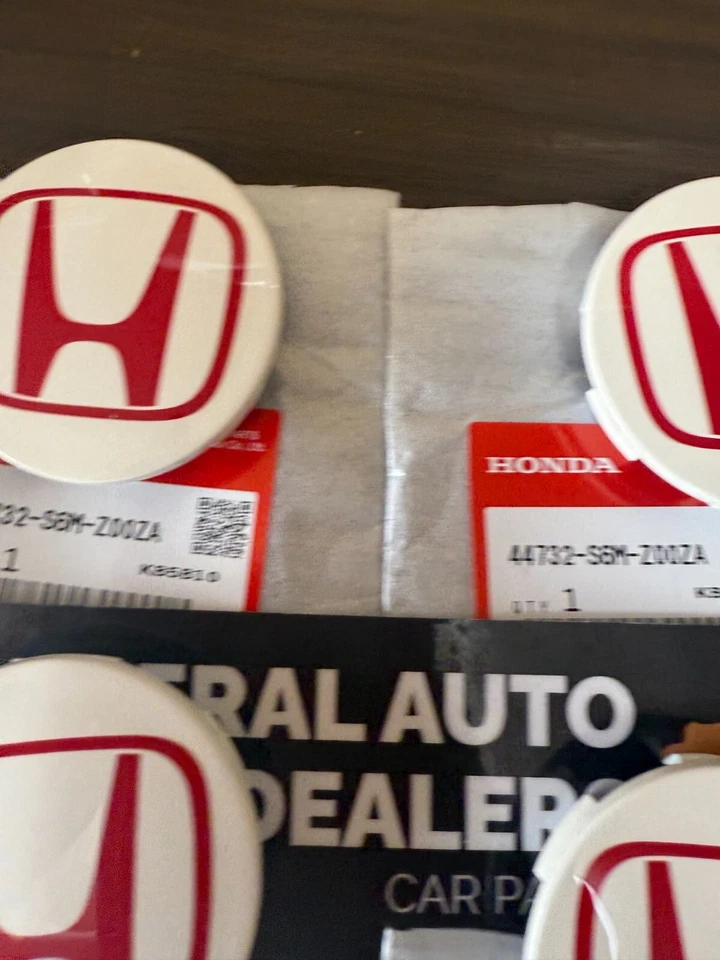 Genuine HONDA OEM INTEGRA DC5 DC5 CIVIC FD2 EP3 TYPE-R Wheel Center Cap 4pcs Set - Imagem 3 de 4