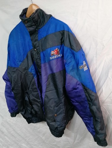 Vintage 1980s Bike Style Suzuki Motorcycles Bomber Jacket - XXL (estimated) - Bild 11 von 14