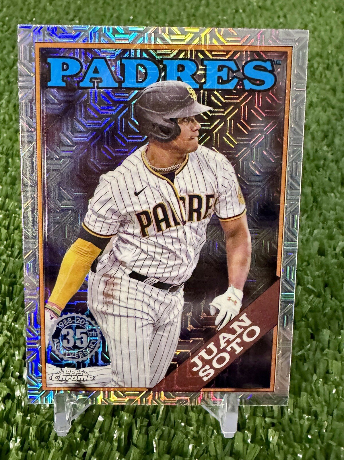 Juan Soto 2023 Topps Chrome #T88C-30 1988 Silver Pack Mojo Refractor NY Yankees