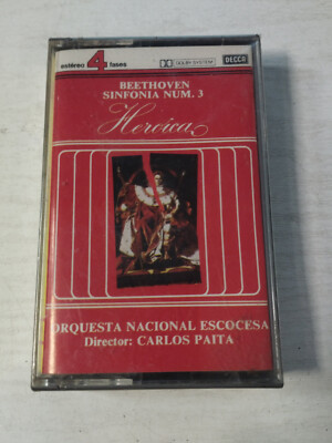 Beethoven Sinfonia N 3 Heroica Carlos Paita Orquesta Escocesa - Cassette Nueva