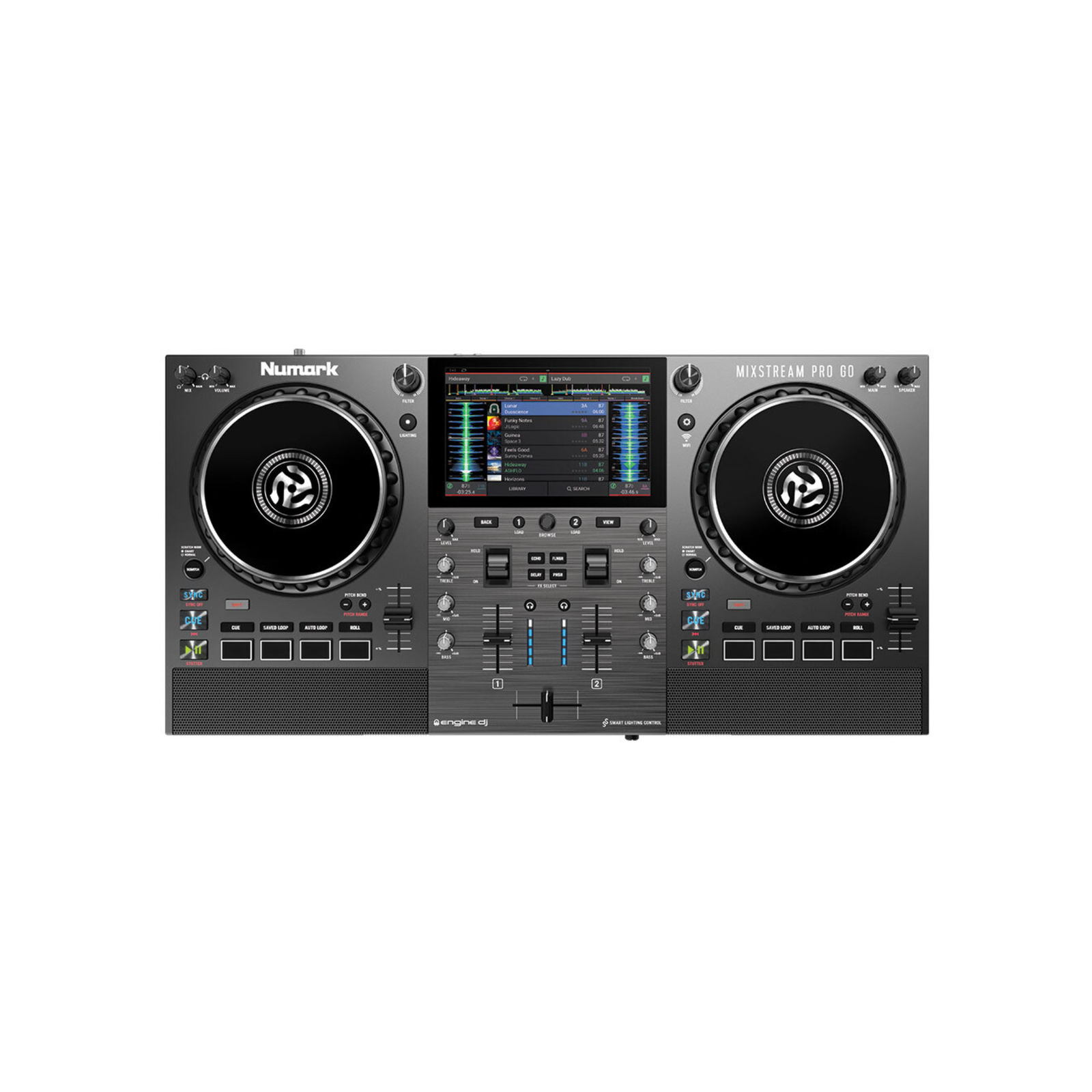 Портативный диджейский контроллер Numark Mixstream Pro Go с автономным питанием от батареи 138190₽