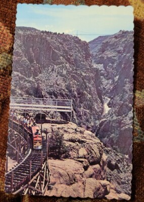 ROYAL GORGE Alta Vista SCENIC RAILWAY Canon City COLORADO CO Postcard A7