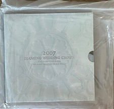 2007 &pound;5 Diamond Wedding Anniversary BUNC Coin Royal Mint Pack Factory Sealed