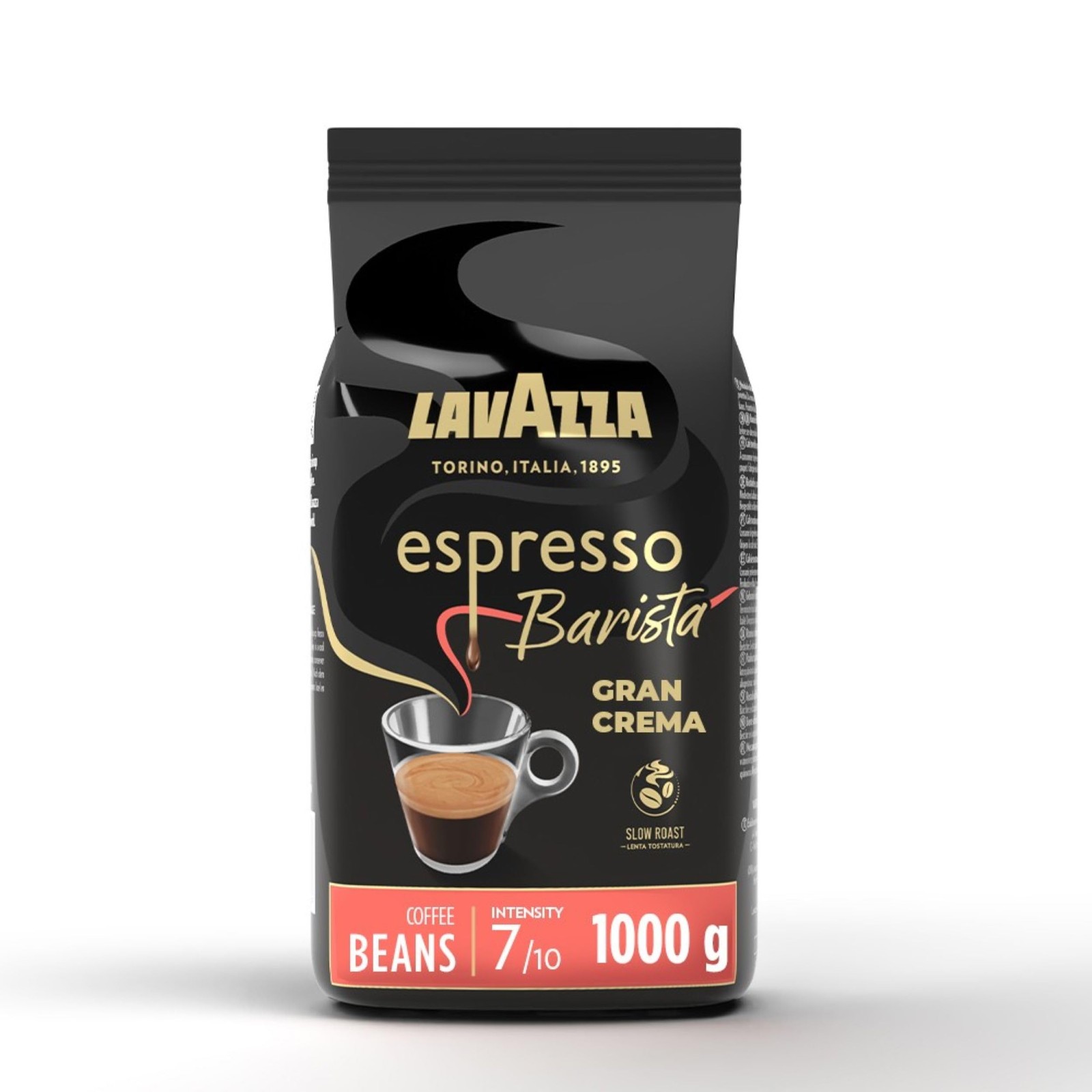 Lavazza Barista Gran Crema Premium Arabica Robusta Coffee Beans, 1kg Bulk Pack - Image 2