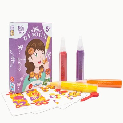 Sandit For Fun  Kit BijouxSchmuck, Sand Art Bastelset für Mädchen ab 5 4 Farb...