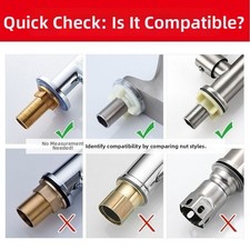 Faucet Fixing Nut Standard Compatibility For Single Cold Water Faucets