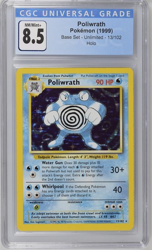Poliwrath graded CGC 8.5 for sale on eBay