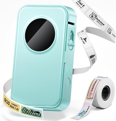 Phomemo D35 Etikettendrucker, Mini Bluetooth Etikettiergerät Tragbarer 