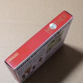 There is a box theory MOTHER Nintendo Famicom FC retro game Box sticker