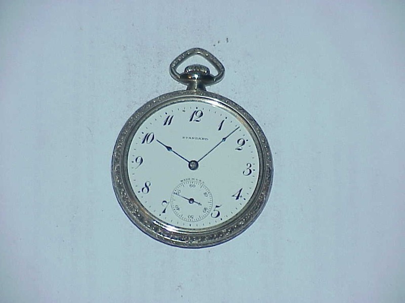 Vintage New York Standard 7 Jewels Wind Up Mens Pocket Watch That DOES Work