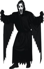 Fun World mens Adult Scream Ghost Face Costume, Black, One Size US