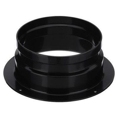 Duct Connector Flange 5'' Round Straight Pipe Flange, Black