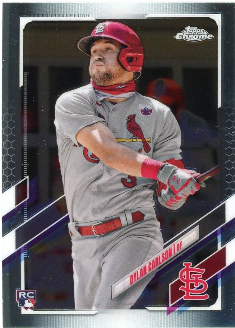 Dylan Carlson Rookie 2021 Topps Chrome #140 St. Louis Cardinals
