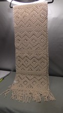 Corredor de mesa de comedor largo macramé - 72"x14" - Estilo granja - Corredor de cama