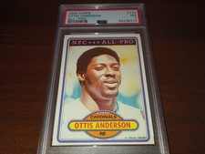 1980 Topps Football #170 Ottis Anderson RC PSA 7 NM Cardinals
