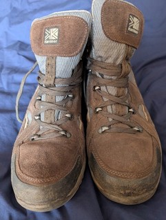 Stivali da passeggio Karrimor Mount Mid Weathertite taglia 11 Gunsmoke usati pochissimo