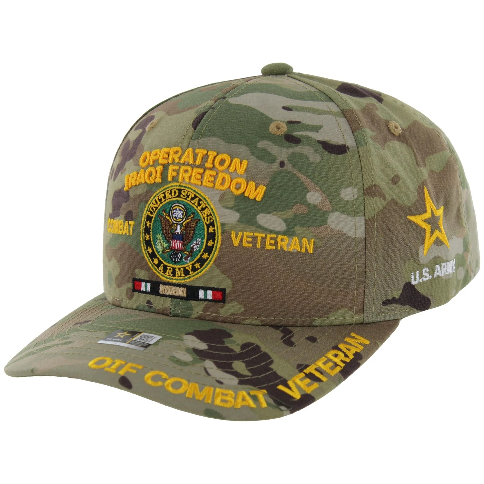 Operation Iraqi Freedom Veteran Hat for Men Official Licensed US Army OIF Com...