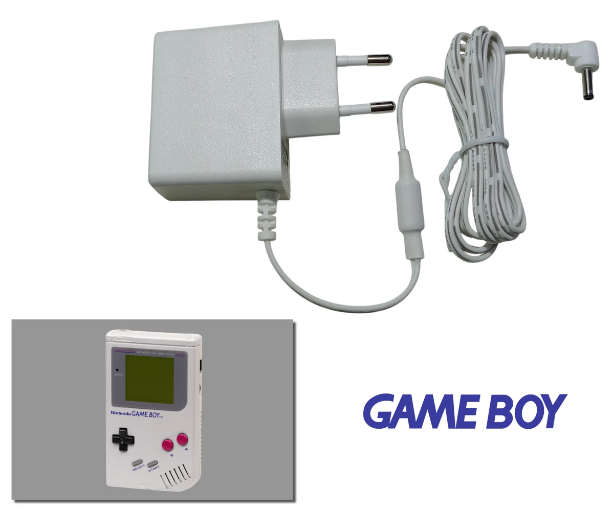 Power Supply for Nintendo Game Boy - 1.5m Cable - EU Plug - AC Adapter DMG-01
