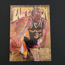 REGGIE MILLER 1996-97 SkyBox Z-Force Basketball Zupermen # 184 Indiana HOF NM-MT