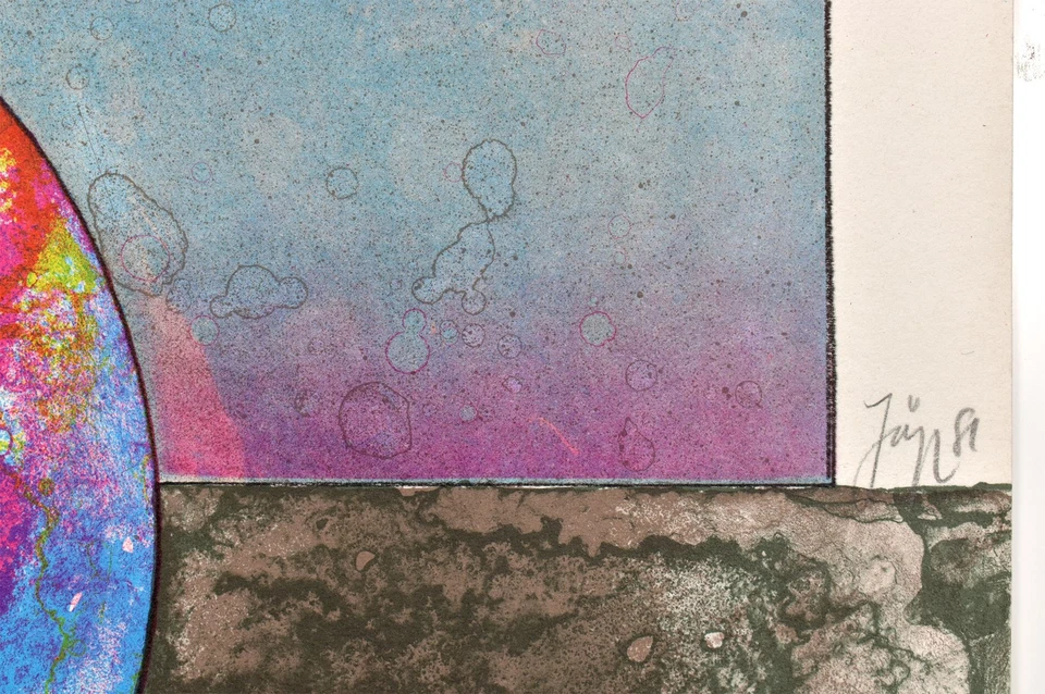 Jäger, Figürliche Darstellung (Schnecke). 1981. Sign. Original-Farblithografie. - Bild 2 von 2