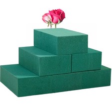 Pack of 6 Floral Foam Blocks Each 5.5"L x 3.1"W x 1.7"H Green Wet Dry Flo...