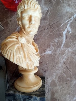 A. Santini. Nerone Bust Clasic Figure Marble. Made In Italy