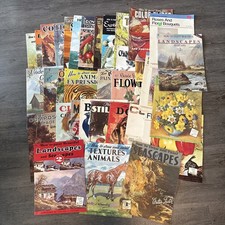 Huge Lot Of 35 Vintage Walter T. Foster Library Art Books - How to Paint Draw