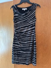 Loft Zebra Print Dress - Size Petite Small