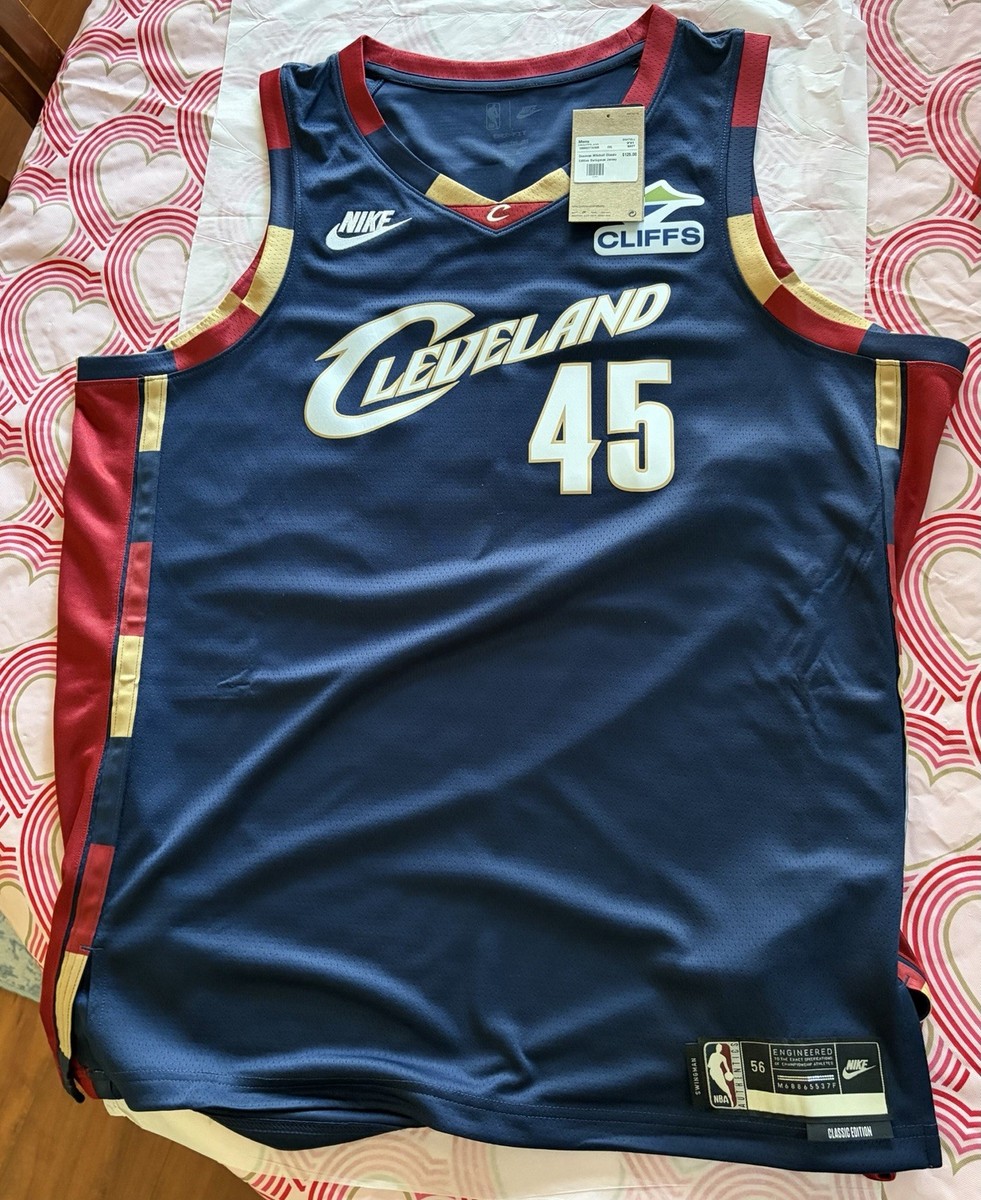 ナイキキャバリアーズNBA選手支給品Used ハーフジップポロシャツMサイズ Nike Donovan Mitchell Cavaliers Classic Swingman Jersey NBA XXL