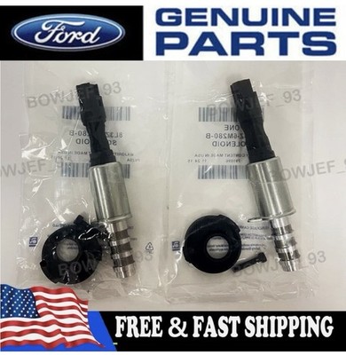 2PC Genuine Ford Solenoid 8L3Z-6M280-B VCT For 04-10 F-150 Expedition 4.6L 5.4L