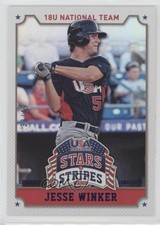 2015 Panini Stars and Stripes Longevity Parallel Sapphire 33/49 Jesse Winker 1j2